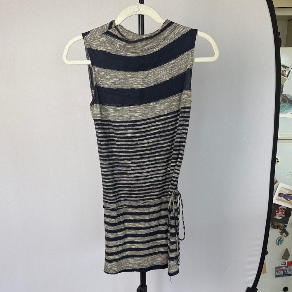 Dolan Navy and Gray Striped Tunic
